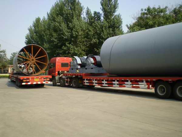 污泥處理系統 新型回轉窯試車(chē)成功